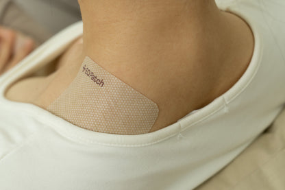 Natural healing patch on shoulder