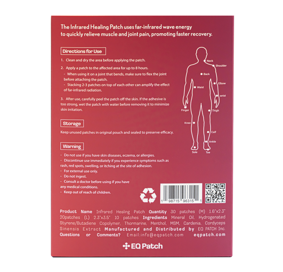 EQ Infrared Healing Patch 14 count (BUNDLE OF 10)